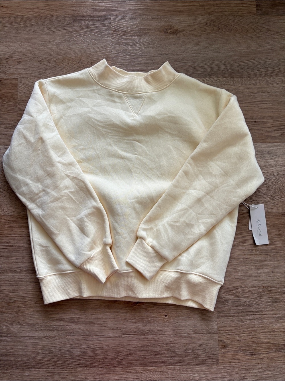 Cream Crewneck Pullover Sweater